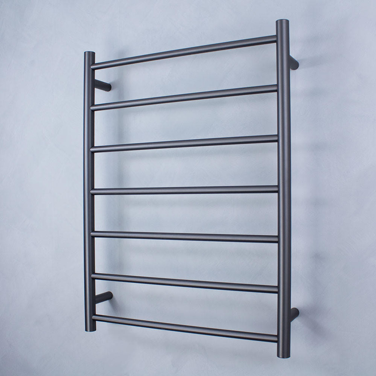 Radiant Towel Ladder Heated Round Gun Metal Grey 600x800mm GMG-RTR01Left