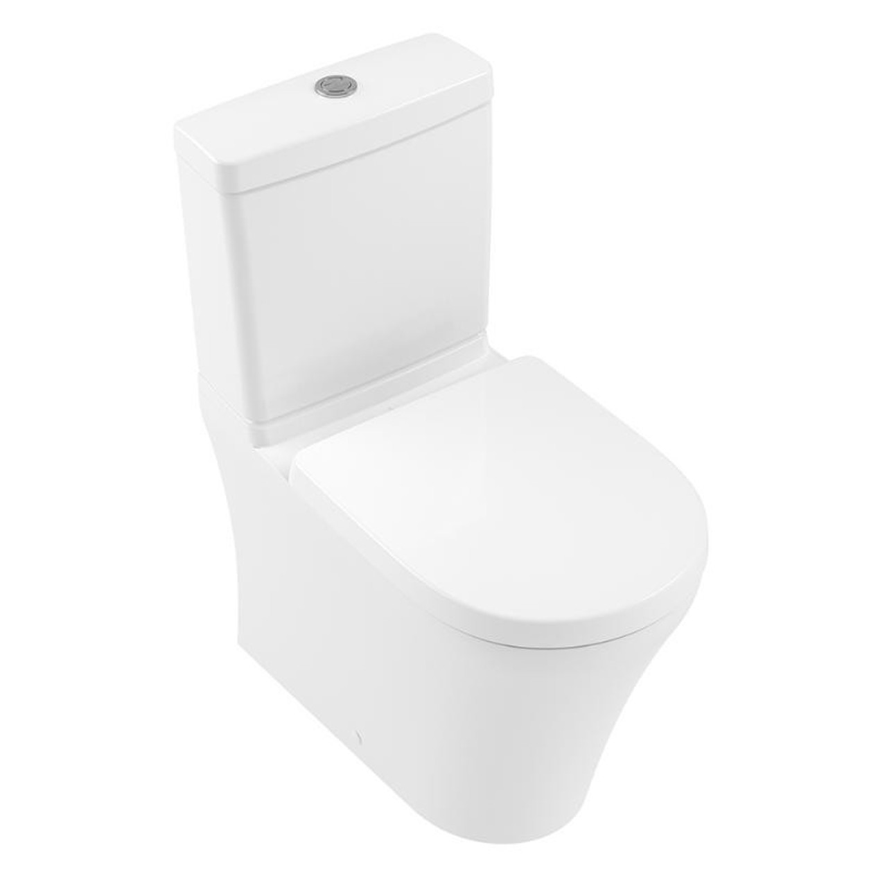 Villeroy and Boch VandB Onovo 2.0 Back To Wall Toilet Suite With Slim Seat 4606R101L4DB