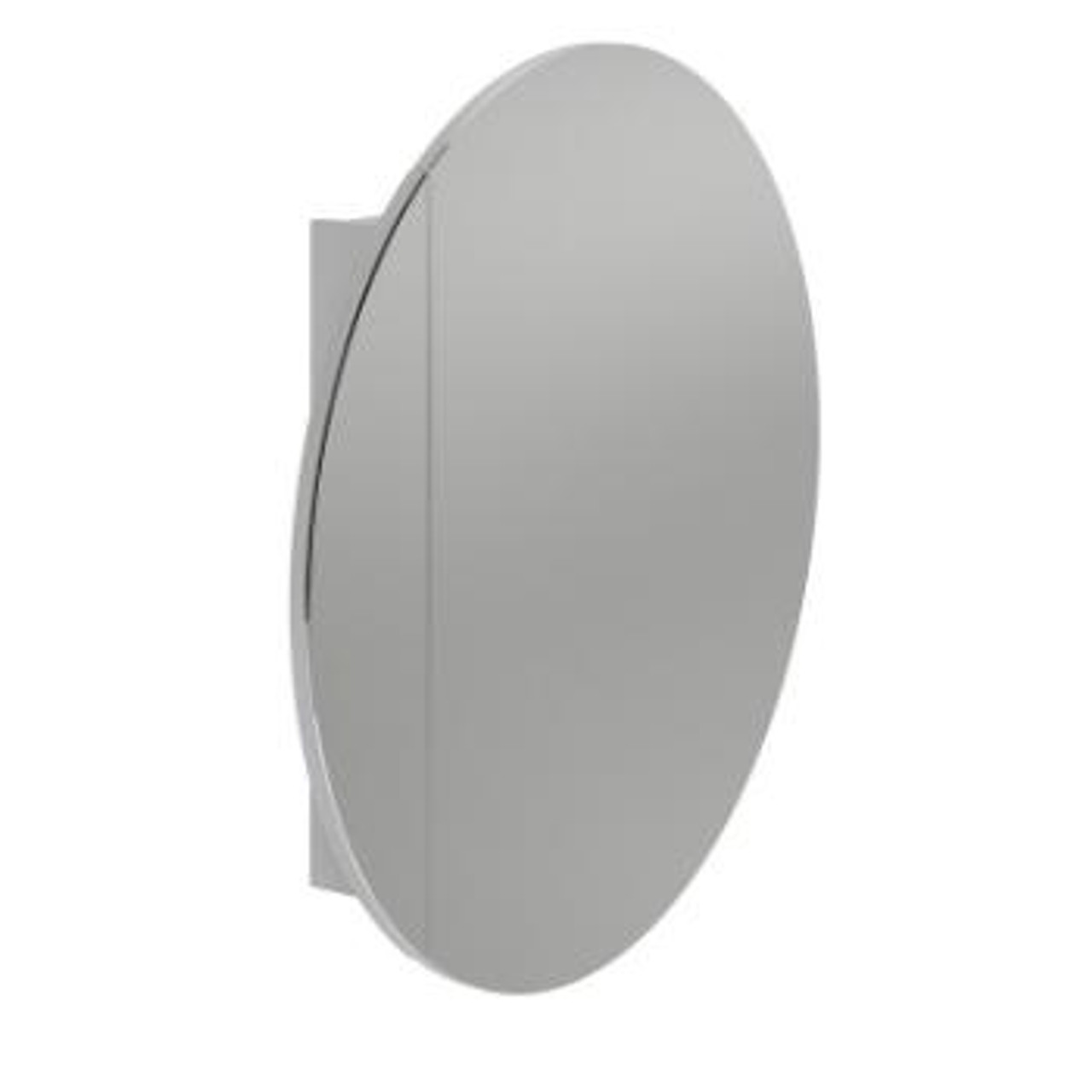Rifco Cirque Round Shaving Cabinet 900 D Mirror With 600x600mm Cabinet Behind CIRB900