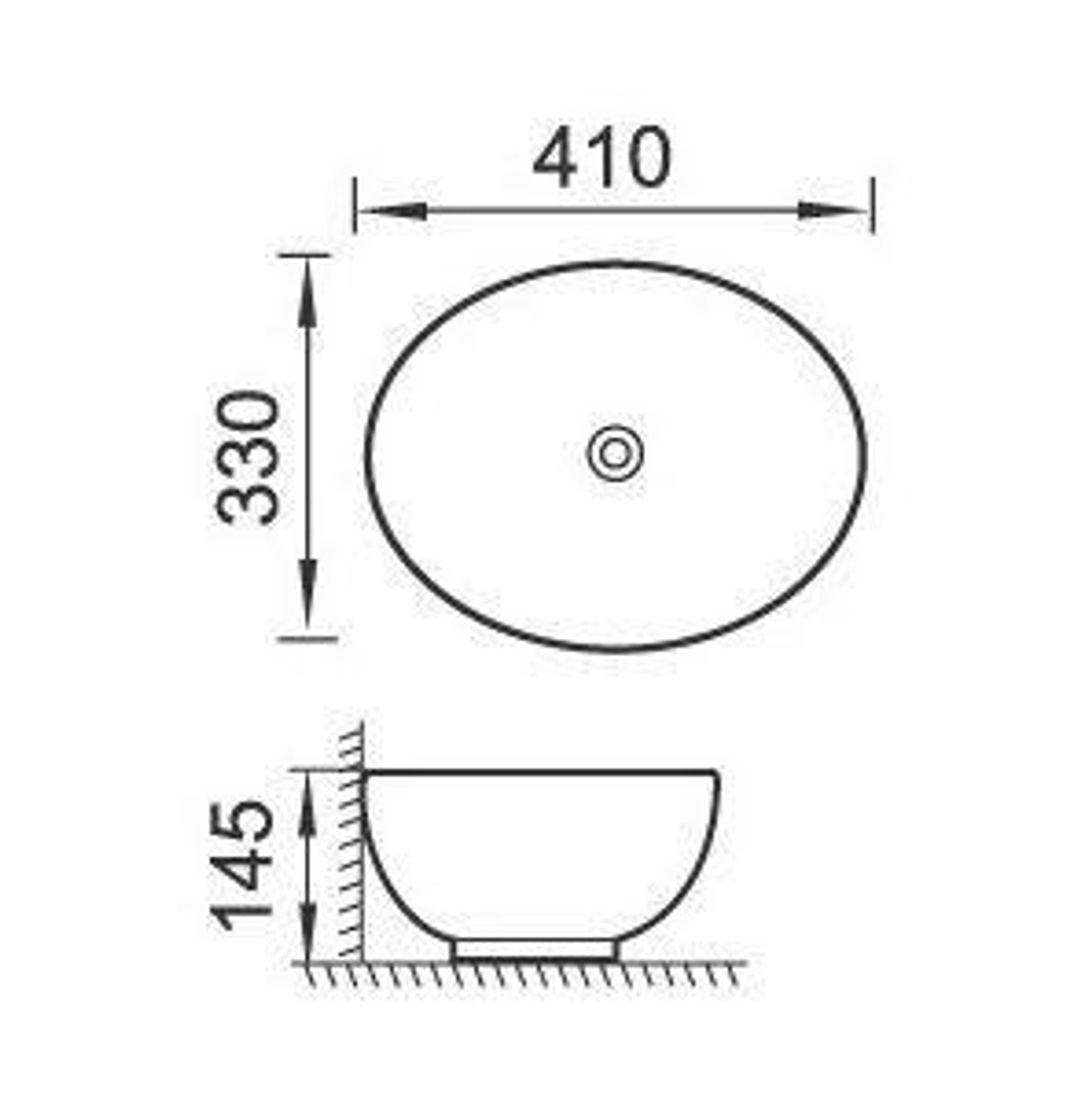 Turner and Hastings Turner Hastings Narva 41 Above Counter Basin NA41CTB