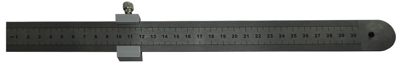 Work Force Ruler S/S 300mm W/Depth Stop and Marking Gauge 06995