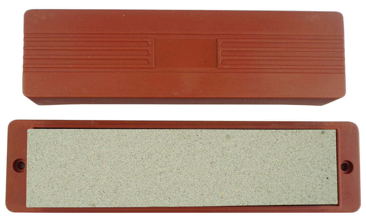 Work Force Sharpening Stone 225mm Comb FandM Wood Case 00610