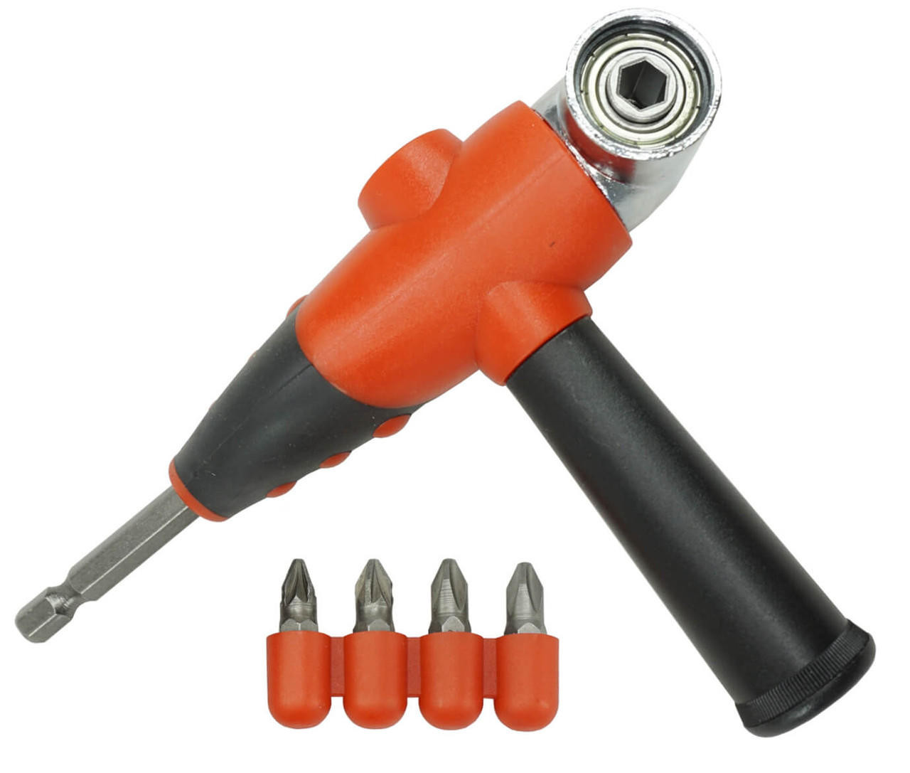 Work Force Angle Screwdriver Attachment With 4 Bits 13530