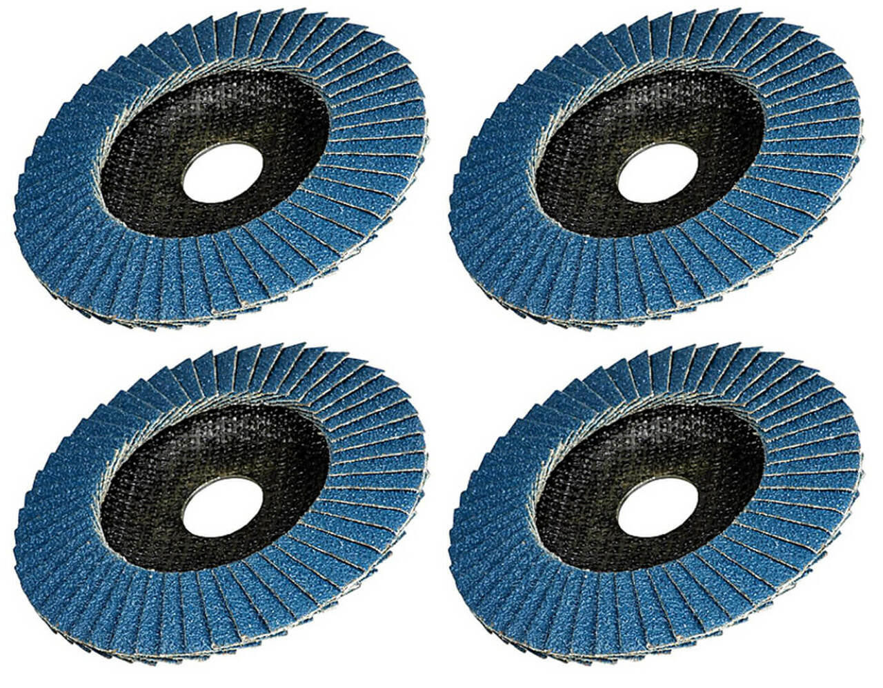 Work Force Flap Disc 4pc 125mmx22mm Assort 90942