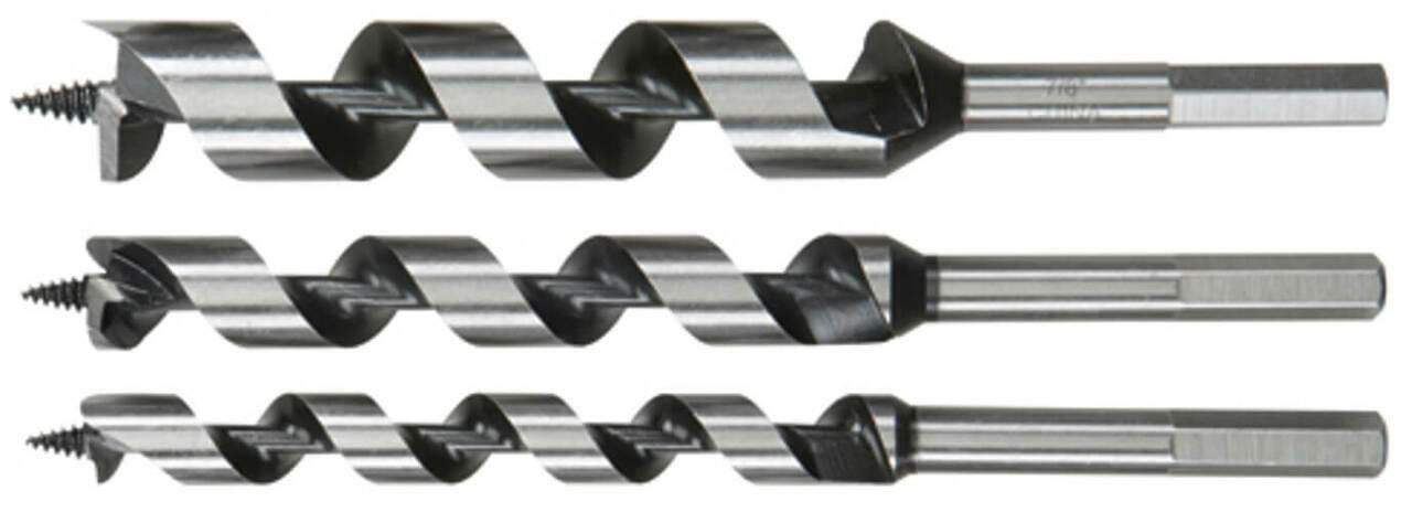 Work Force Auger Bit Set 200mm 3pc 66269