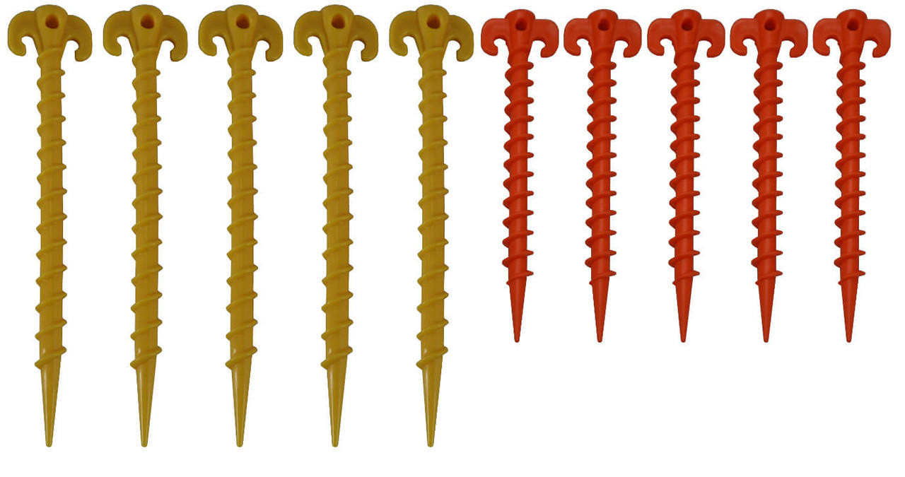 Work Force Tent Peg Plastic Screw In Set 12pc 59056