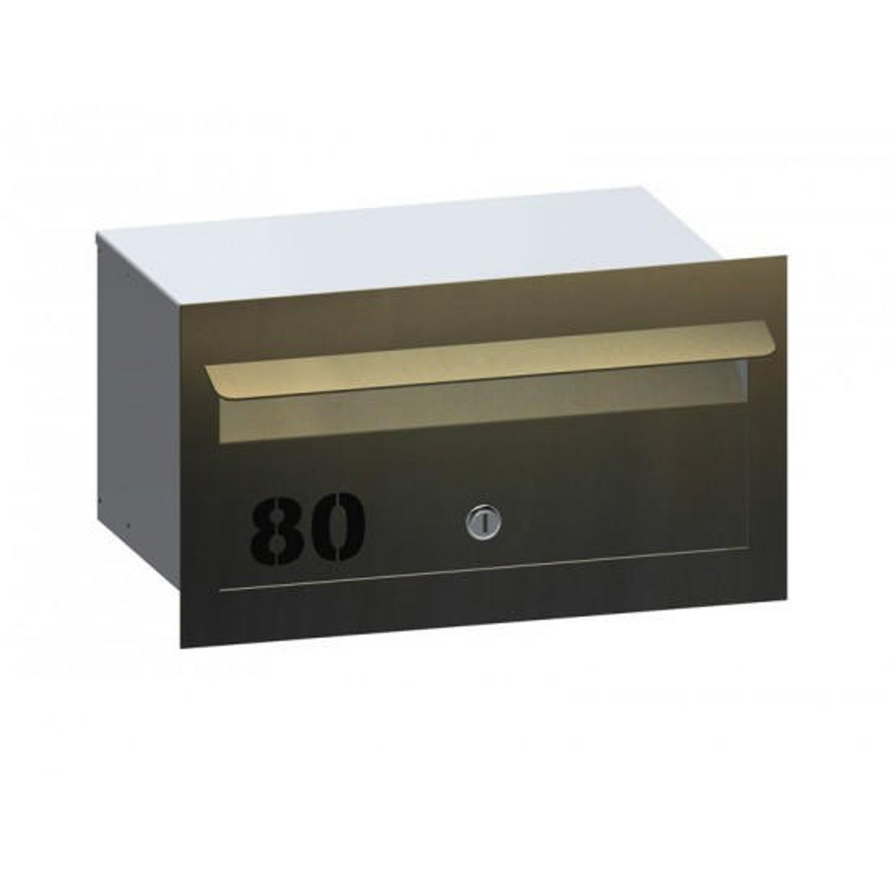 Mailmaster A4 Landscape Stainless Steel Front Opening Letterbox HGSSLFR