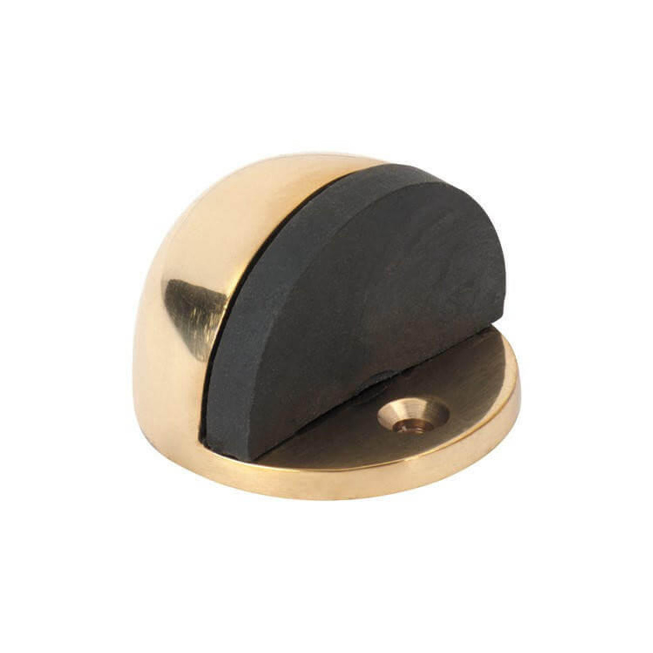  Tradco Oval Door Stop Polished Brass - 1512 