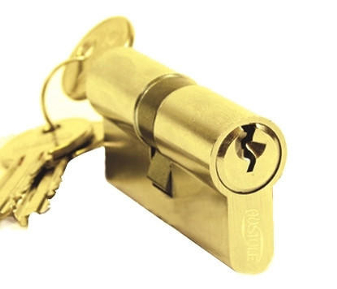 Austyle Double Euro Cylinder PB 65mm Polished Brass 9144