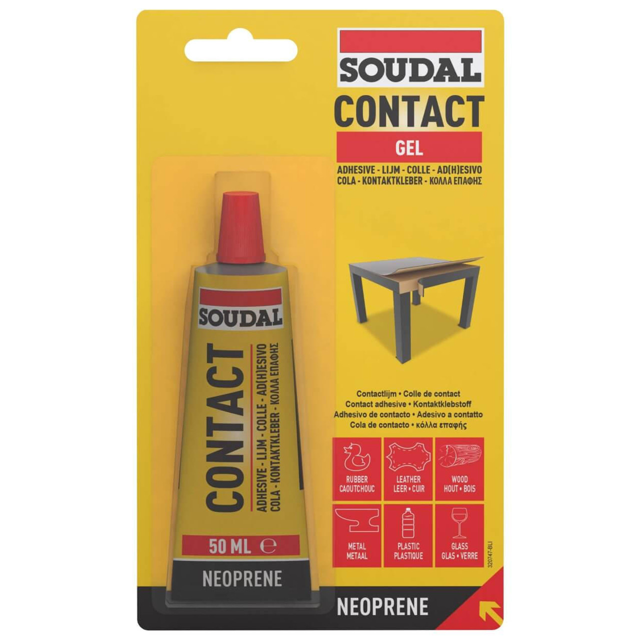 Soudal Contact Adhesive Gel Blister 50ml