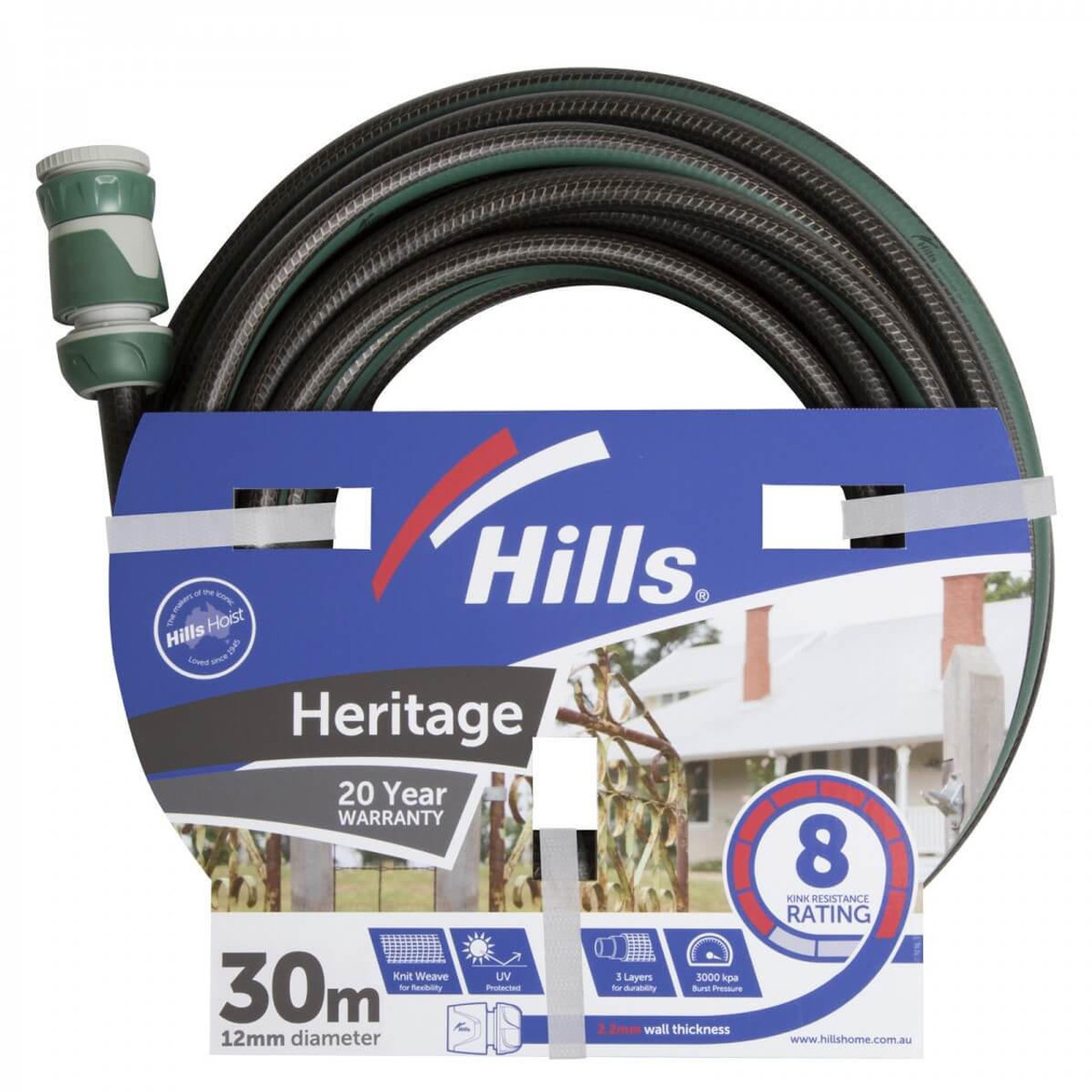 Ames Hills Hose Heritage Fitted 12MM X 30M 100743