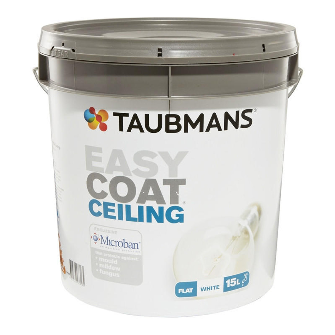 Taubmans Easy Coat 15L White Ceiling Paint