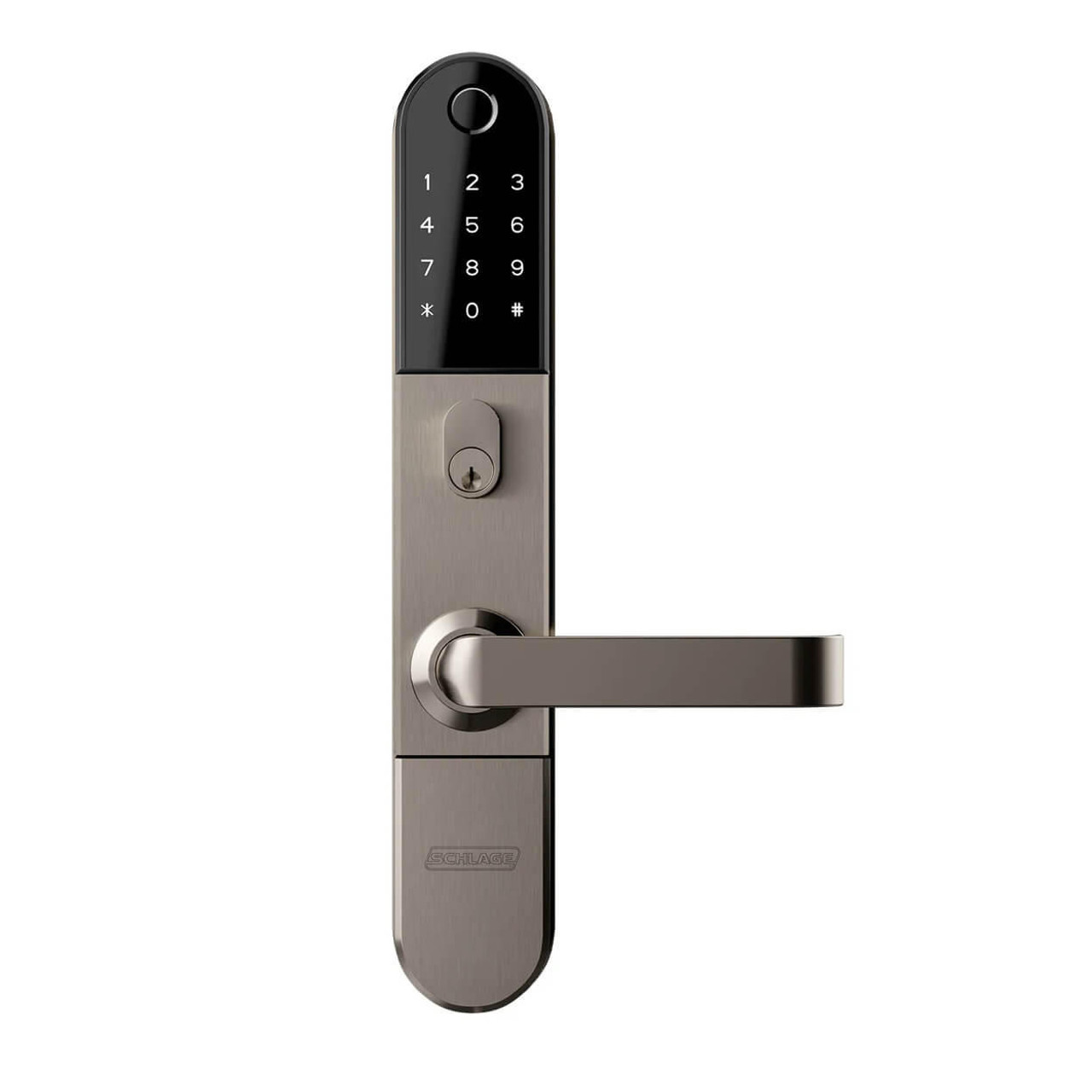  Schlage Omnia Fire Rated Smart Lock with Legge 990 Mortice Lock Satin Nickel Plate SCEOM99SNP 