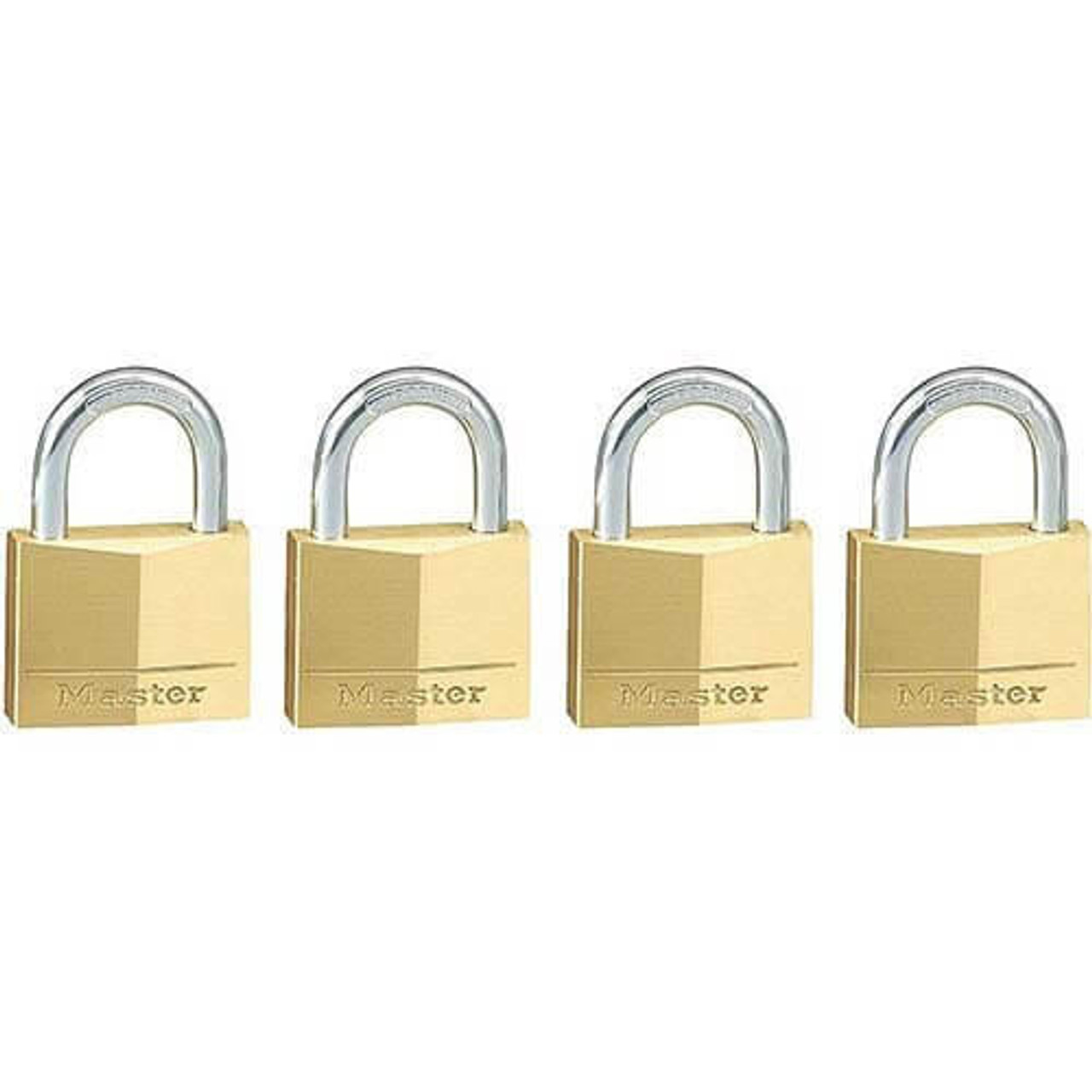 Master Lock Master Padlock Brass Diamond 30x16MM 4pk Keyed Alike 130QAU