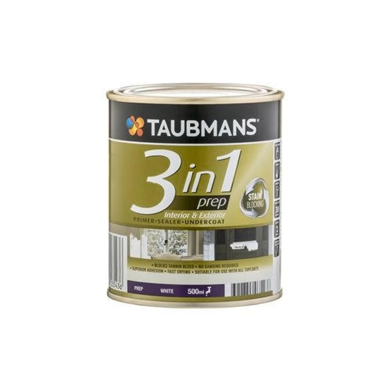 Taubmans 3 in 1 500ml White Sealer Primer Undercoat