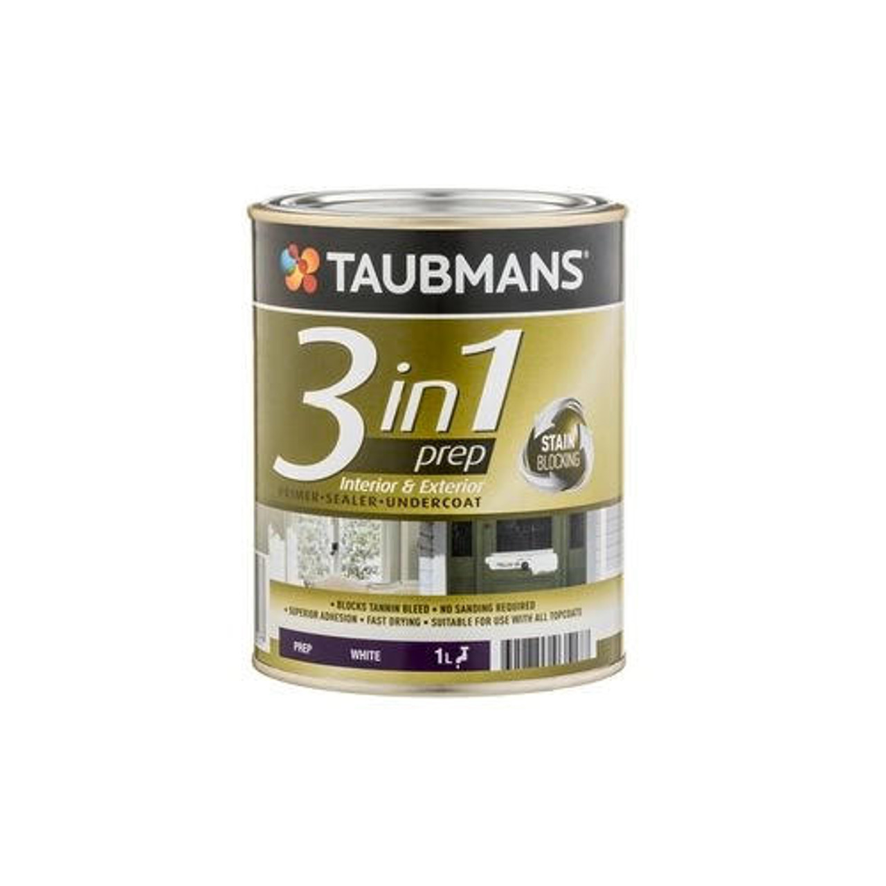 Taubmans 3 in 1 1L White Sealer Primer Undercoat