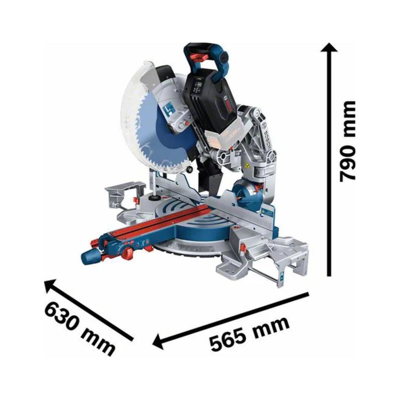 383954 Bosch 18V Biturbo Brushless Cordless 305mm Mitre Saw GCM