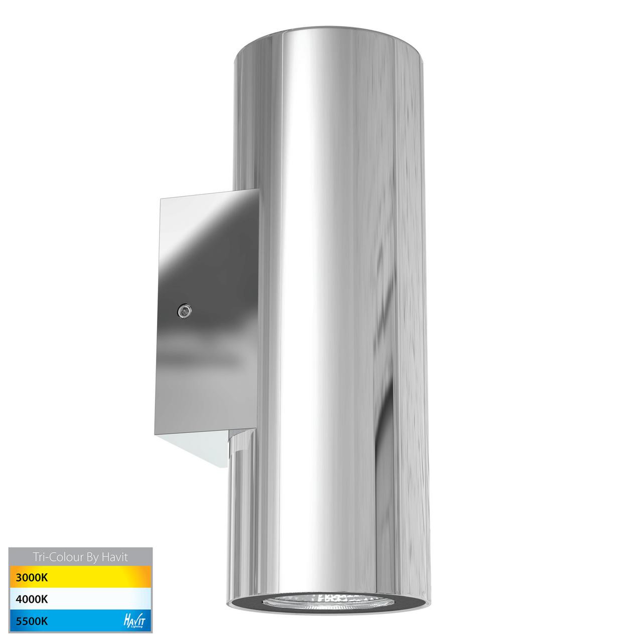 Havit Lighting Aries Polished 316 Stainless Steel Up Down LED Wall Light HV3626T-PSS316
