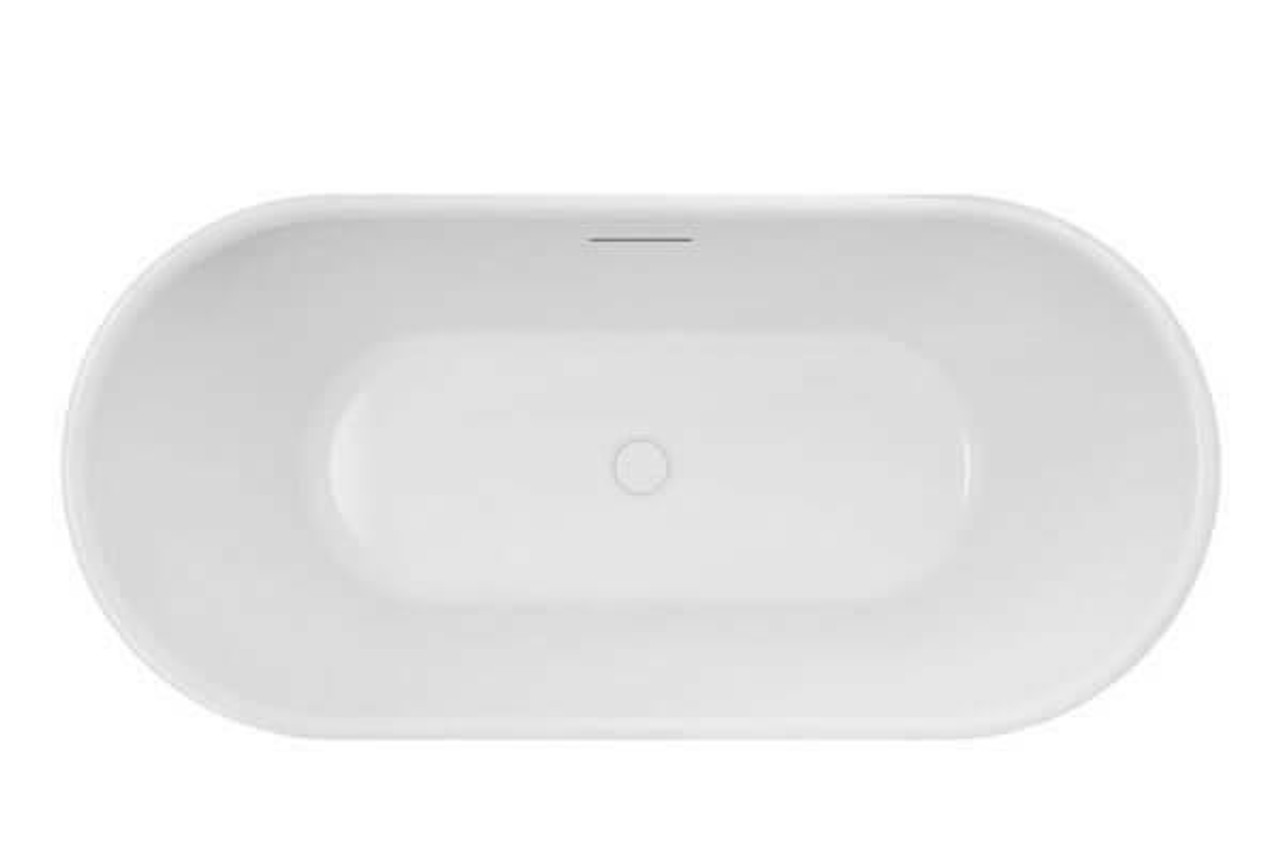 Decina Valentina 1500 Freestanding Matt White Bath VA1500W