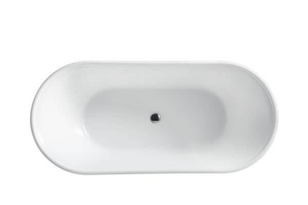 Decina Regent 1700 Freestanding Bath Gloss White Acrylic RE1700W