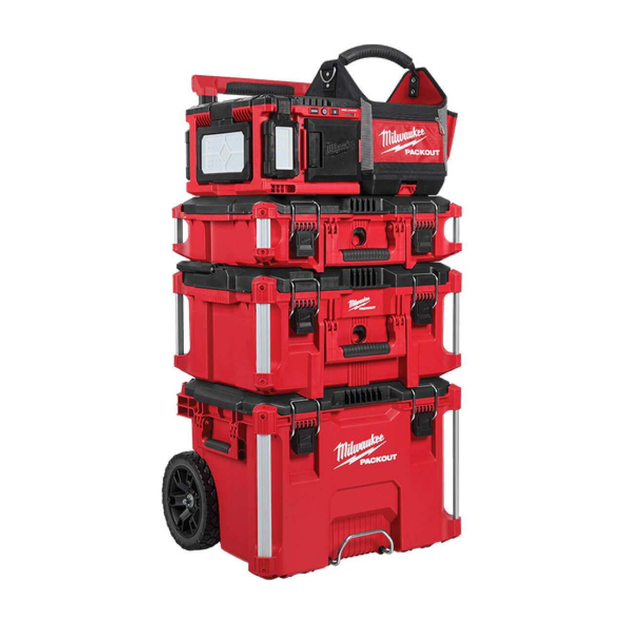 Milwaukee M18™ PACKOUT™ Area Light/Charger - skin only M18POALC-0   Milwaukee M18™ PACKOUT™ Area Light/Charger - skin only M18POALC-0