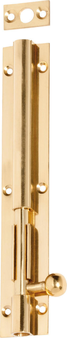 Tradco 1367 Barrel Bolt 150mm - Polished Brass