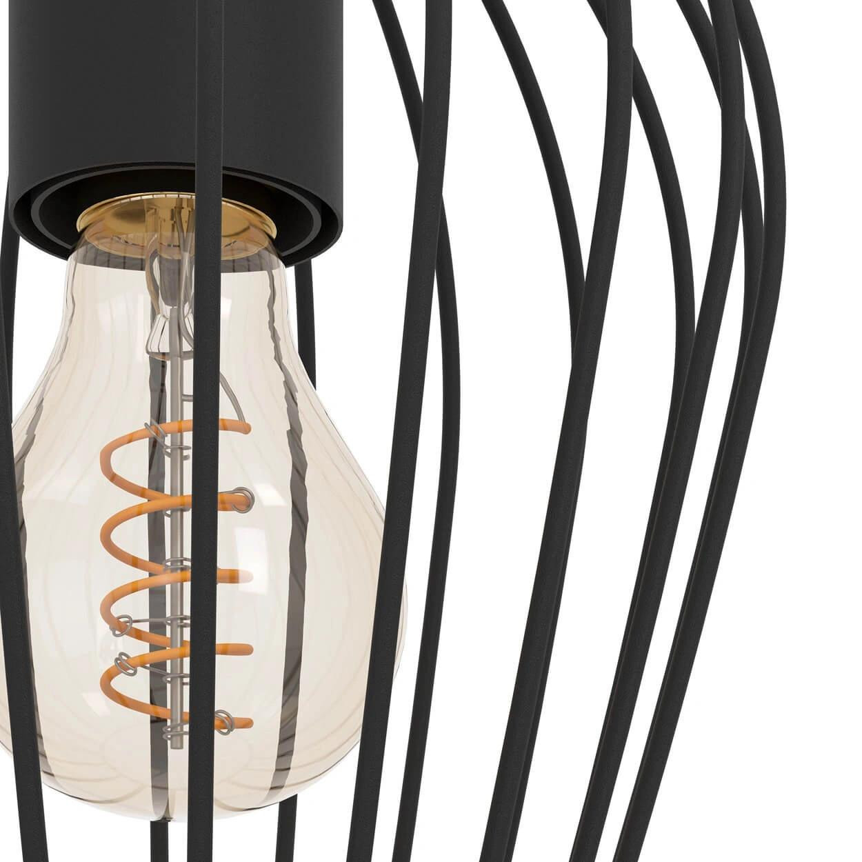  Eglo Newtown Vintage Black Pendant Light 
