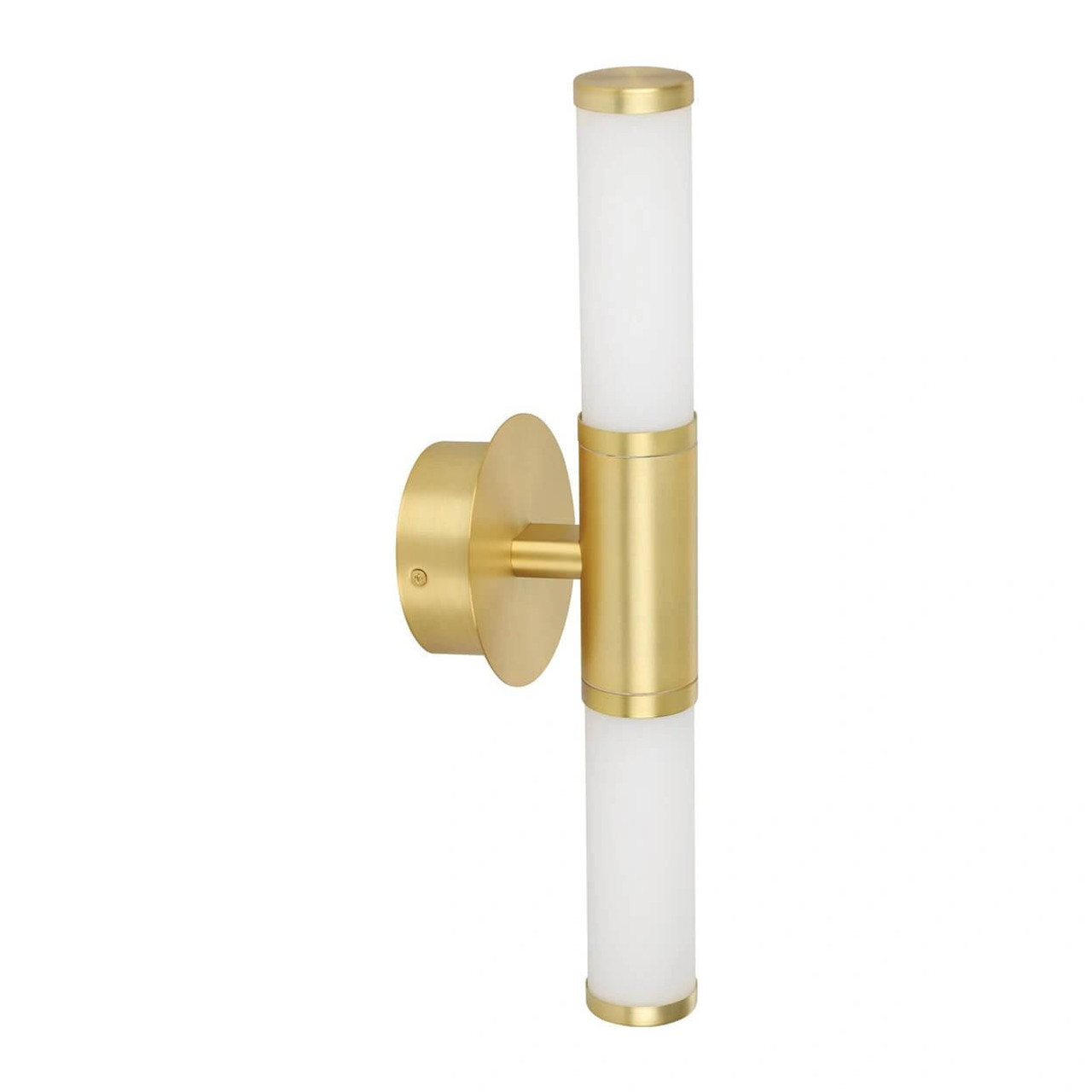 Eglo Palmera 1 Wall Light in Matte Brass & White Glass   Eglo Palmera 1 Wall Light in Matte Brass & White Glass