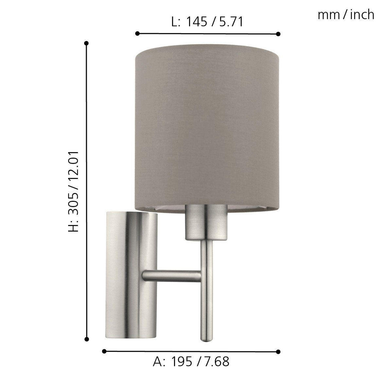 Eglo Pasteri Wall Light 94925