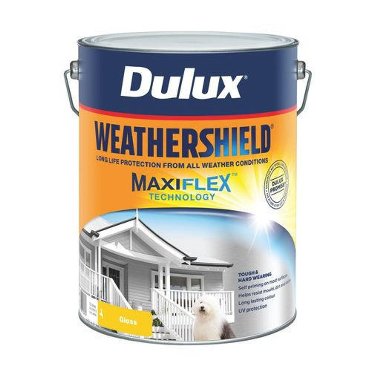 Dulux Weathershield 10L Vivid White Gloss Exterior Paint