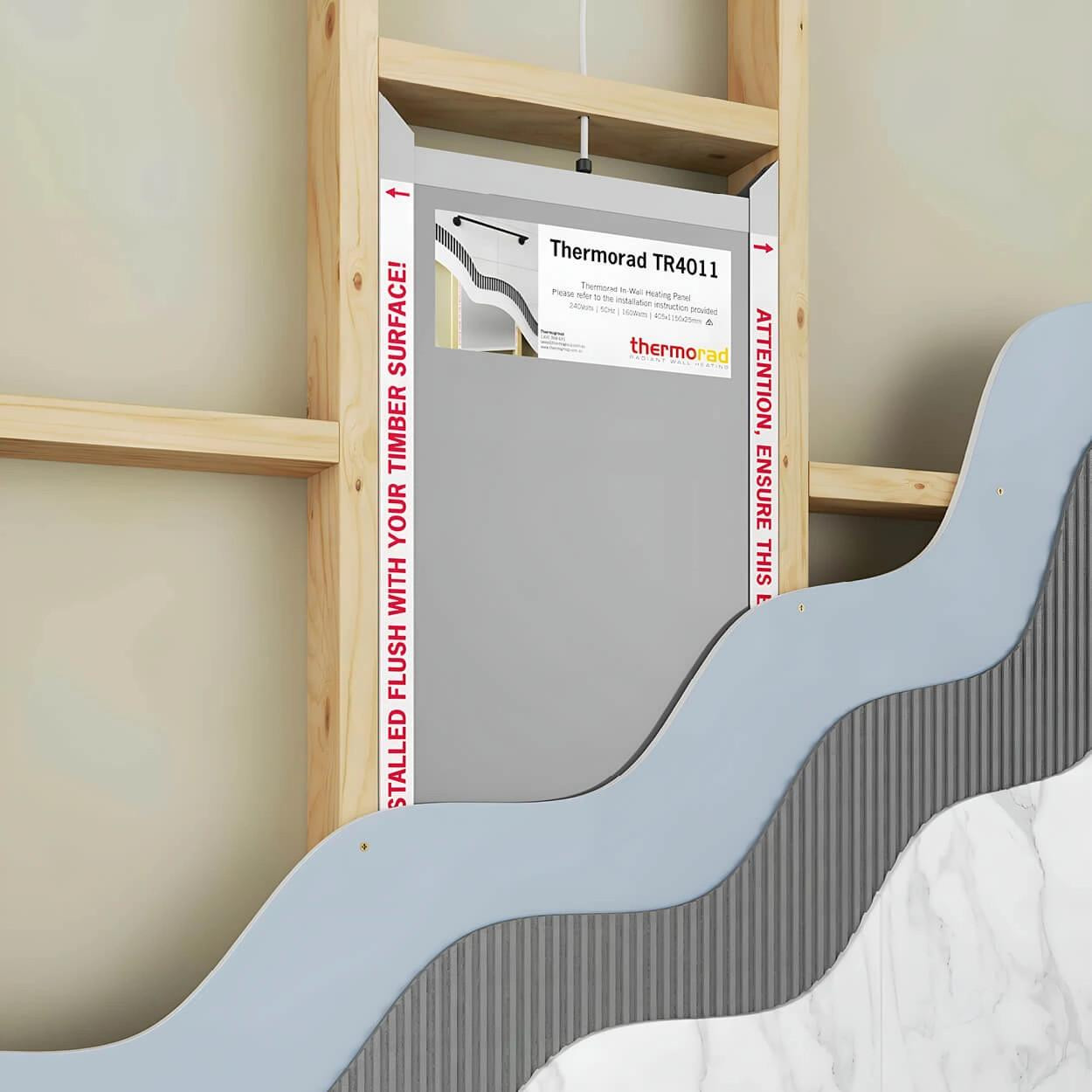  Thermorad In-Wall Heating Panel - Invisible Towel Dryer 160W 