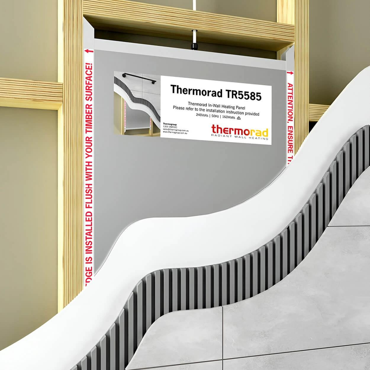  Thermorad In-Wall Heating Panel - Invisible Towel Dryer 160W 