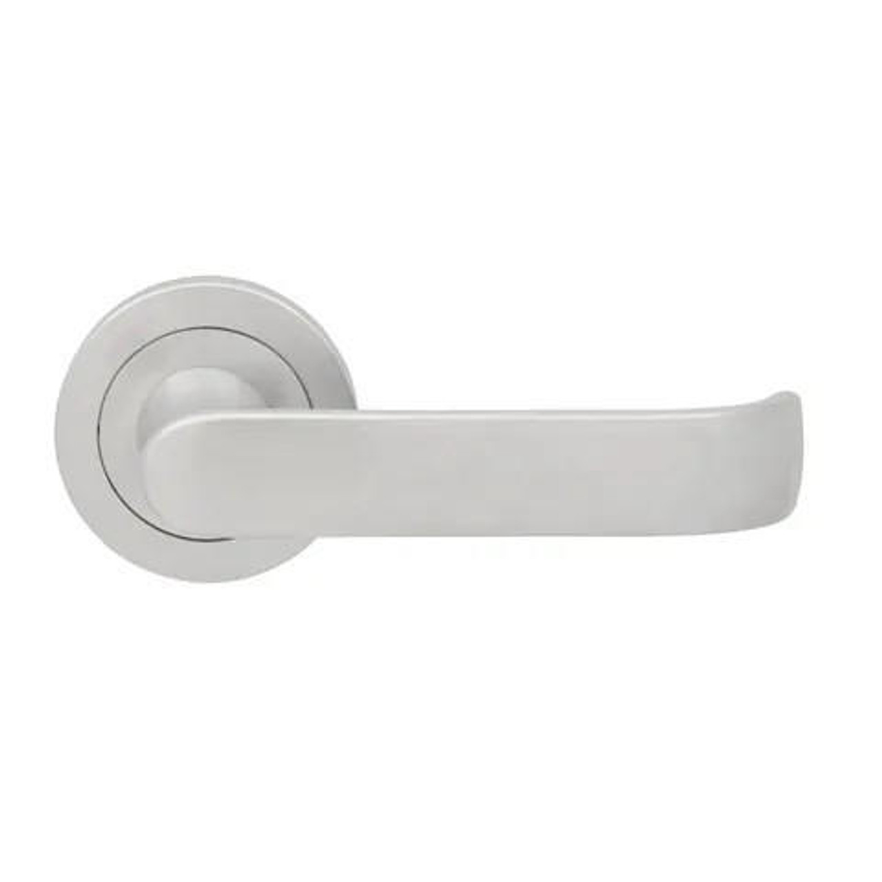 Pavtom 7709 Wide Lever On Round Rose  - Satin Chrome