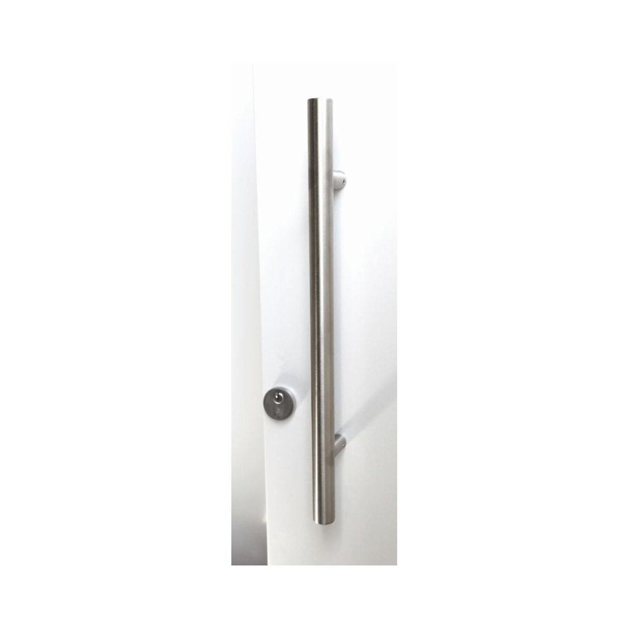  Austyle Round Tubular Entry Pull Satin Stainless Steel  43866 