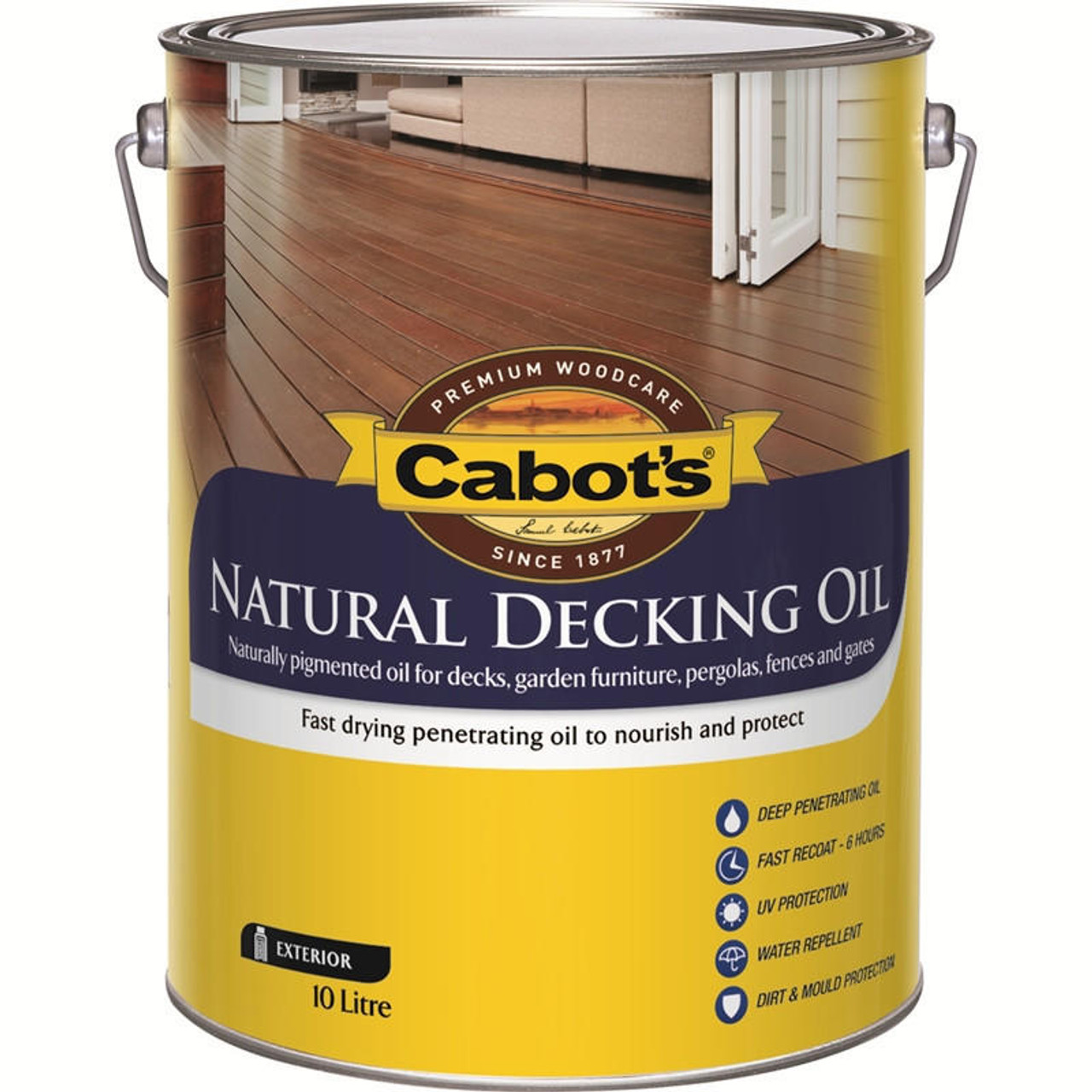 Cabots 10L Natural Exterior Decking Oil