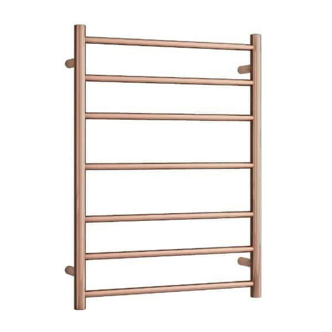 Thermorail Straight Round Ladder Heated Towel Rail Polished Rose Gold SR44MRG