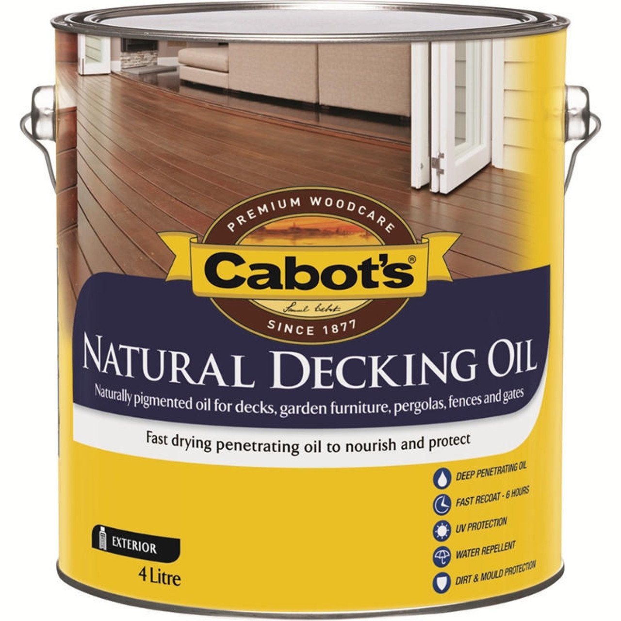 Cabots 4L Treated Pine Exterior Decking Oil