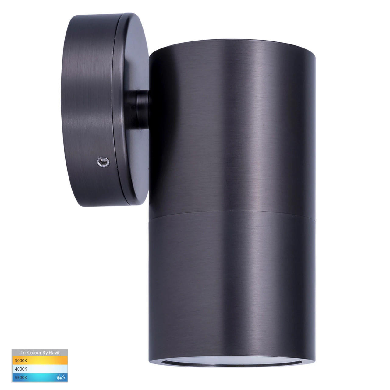 Havit Lighting HV1177TGU10T Tivah Down only Exterior Wall Light Solid Brass Graphite