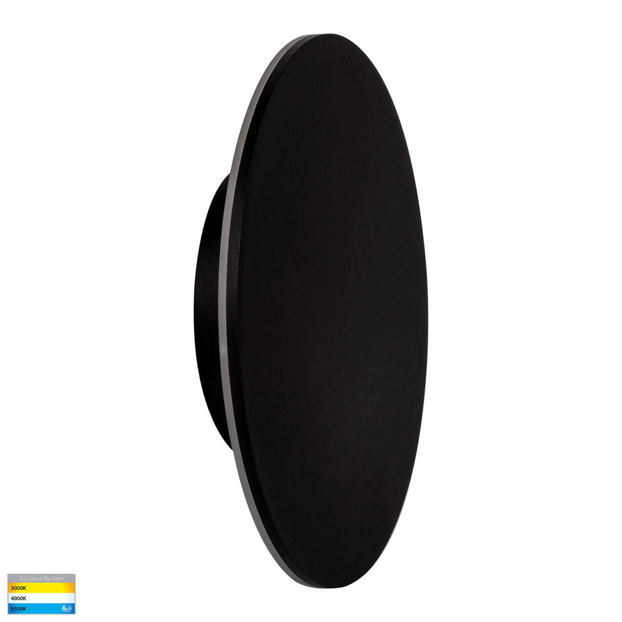 Havit Lighting HV3594T-BLK Halo 300mm Wall Light Black