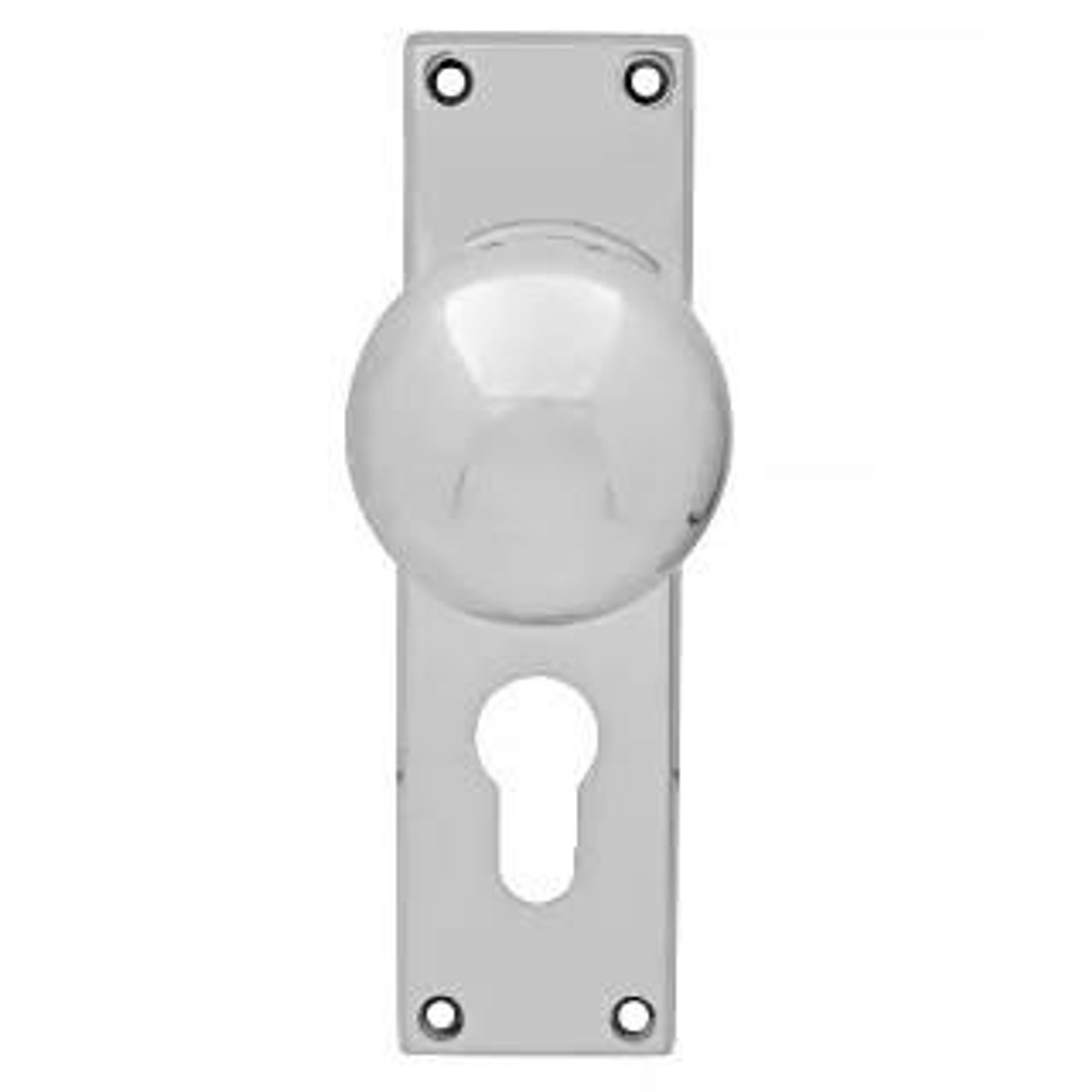 Pavtom 7504CP Victorian Knob On Euro Back Plate - Chrome Plate