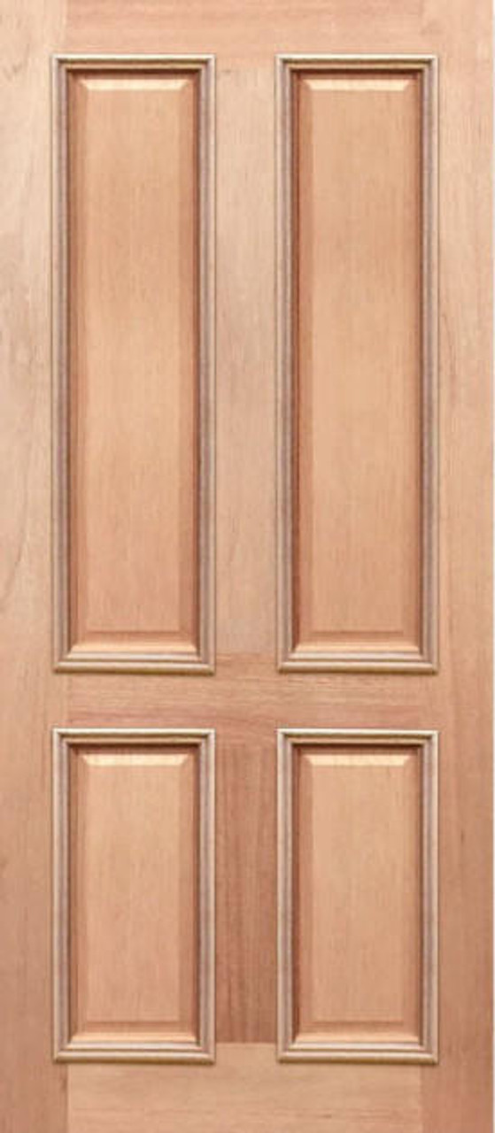 Crown Doors Crown Colonial 4 Panel Door Heavy Moulding 2040x920x40mm - Solid Maple