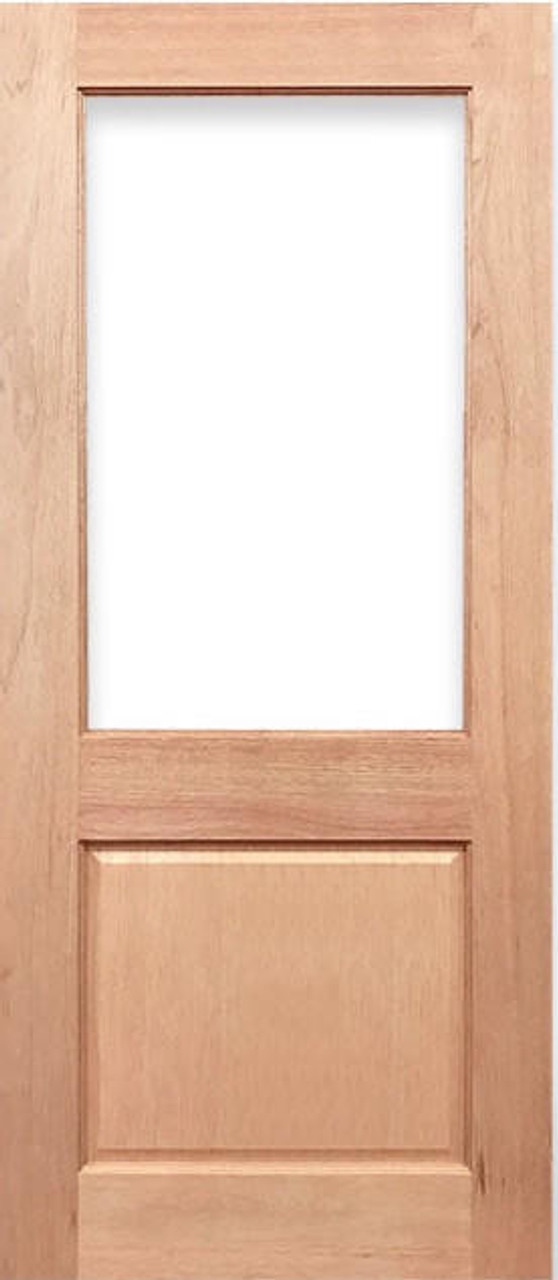Crown Doors Crown French 1G1P Half French Door 2040x920x40mm Translucent Glass - Solid Maple