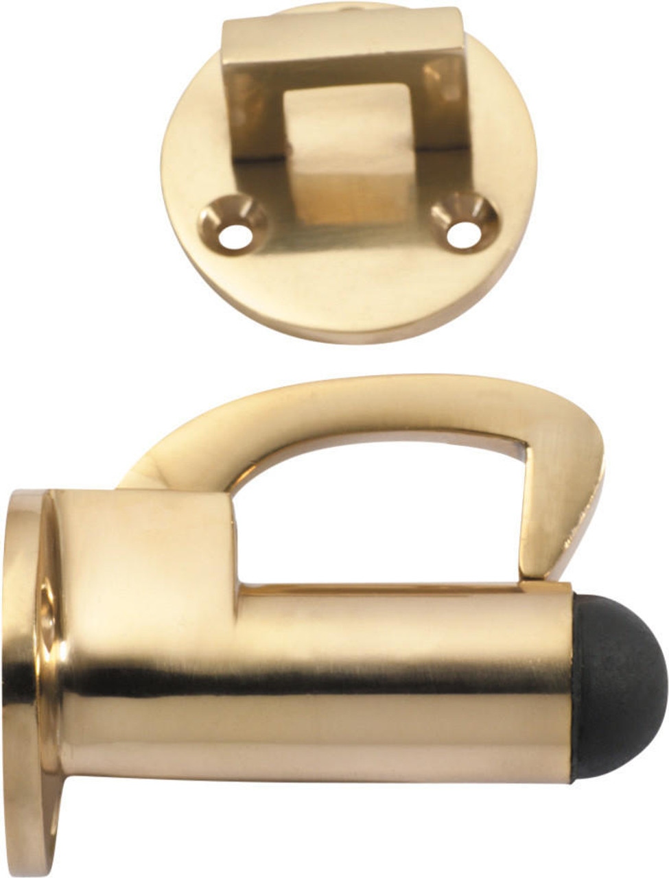 Tradco 1511 Hook Door Stop - Polished Brass