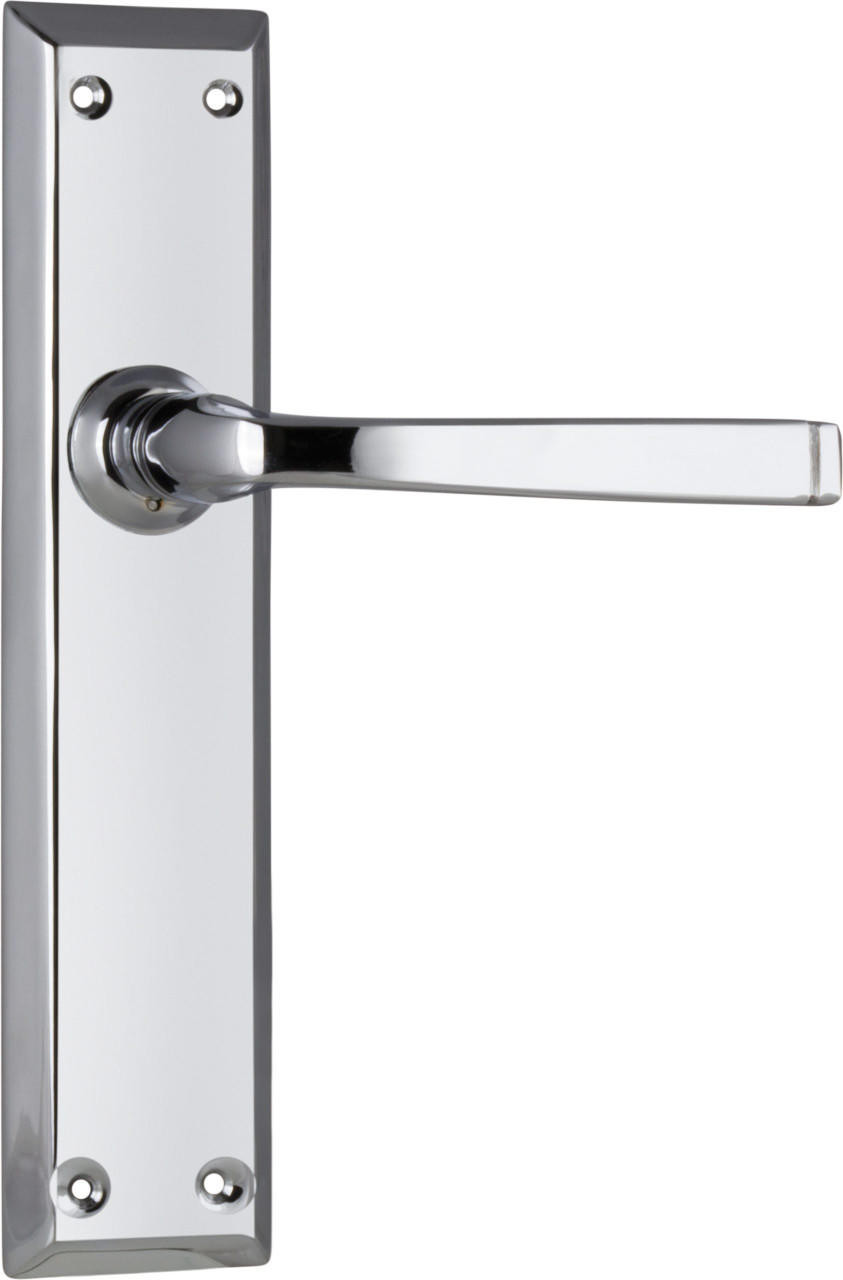 Tradco 0684 Menton Lever Long Backplate - Chrome Plated