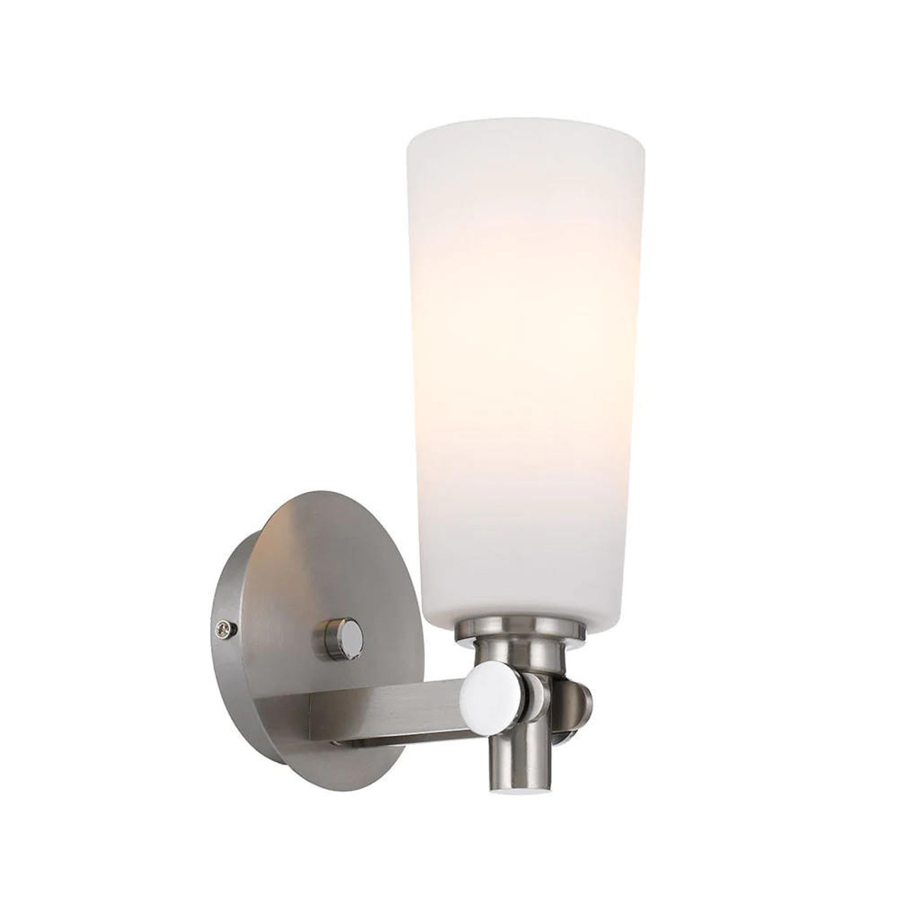 Telbix DELMAR WB-NKOM Nickel and Opal Wall Light