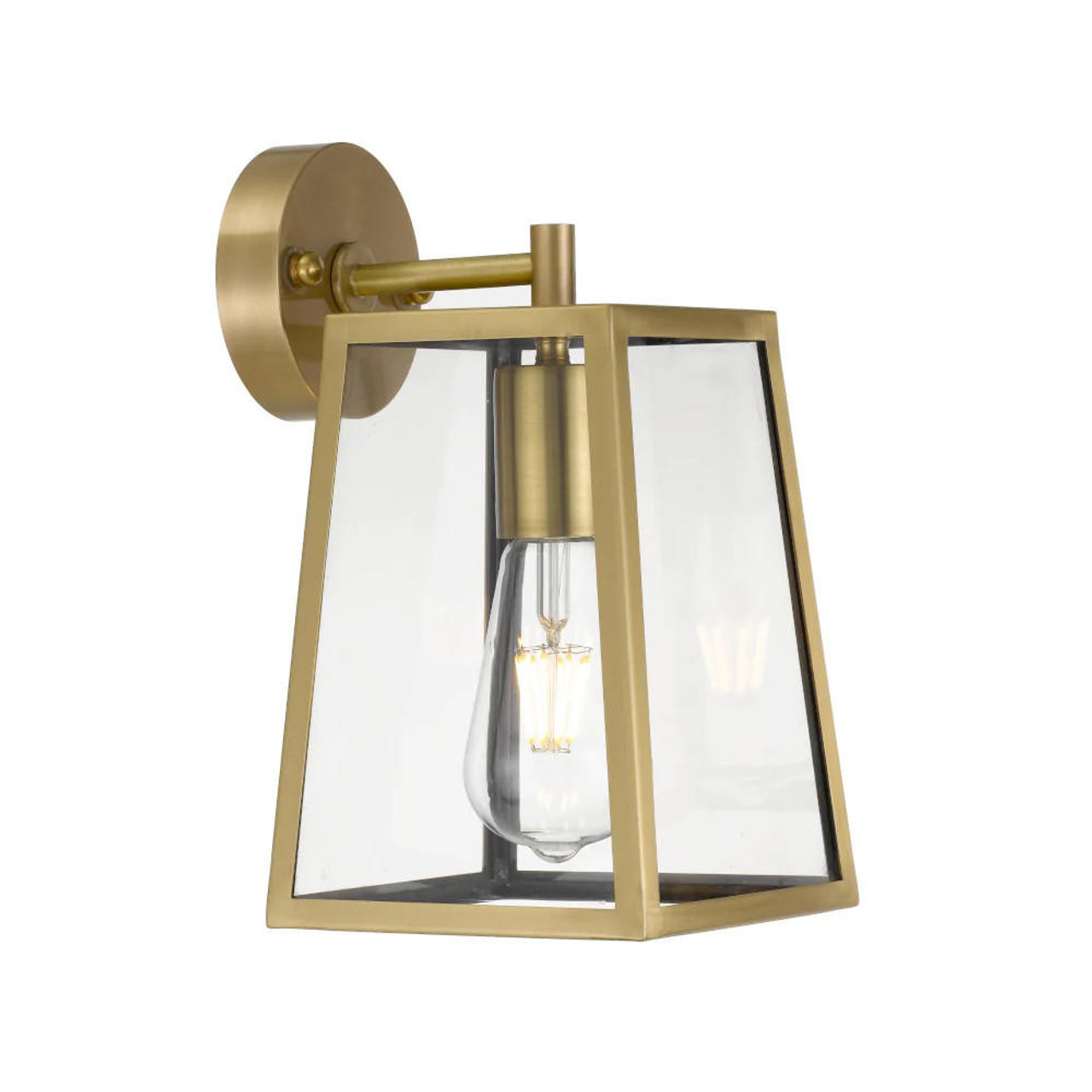 Telbix CANTENA WB 15-AB Antique Brass Wall Lantern