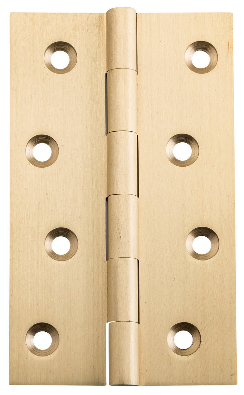 Tradco 2822 Fixed Pin Hinge 100x60mm - Satin Brass