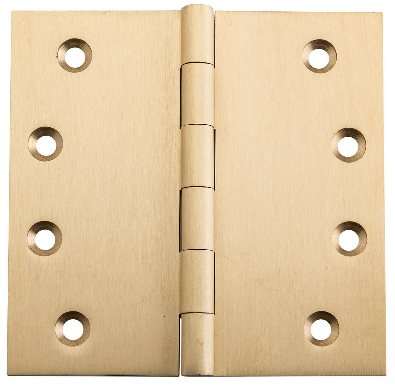 Tradco 2824 Fixed Pin Hinge 100x100mm - Satin Brass