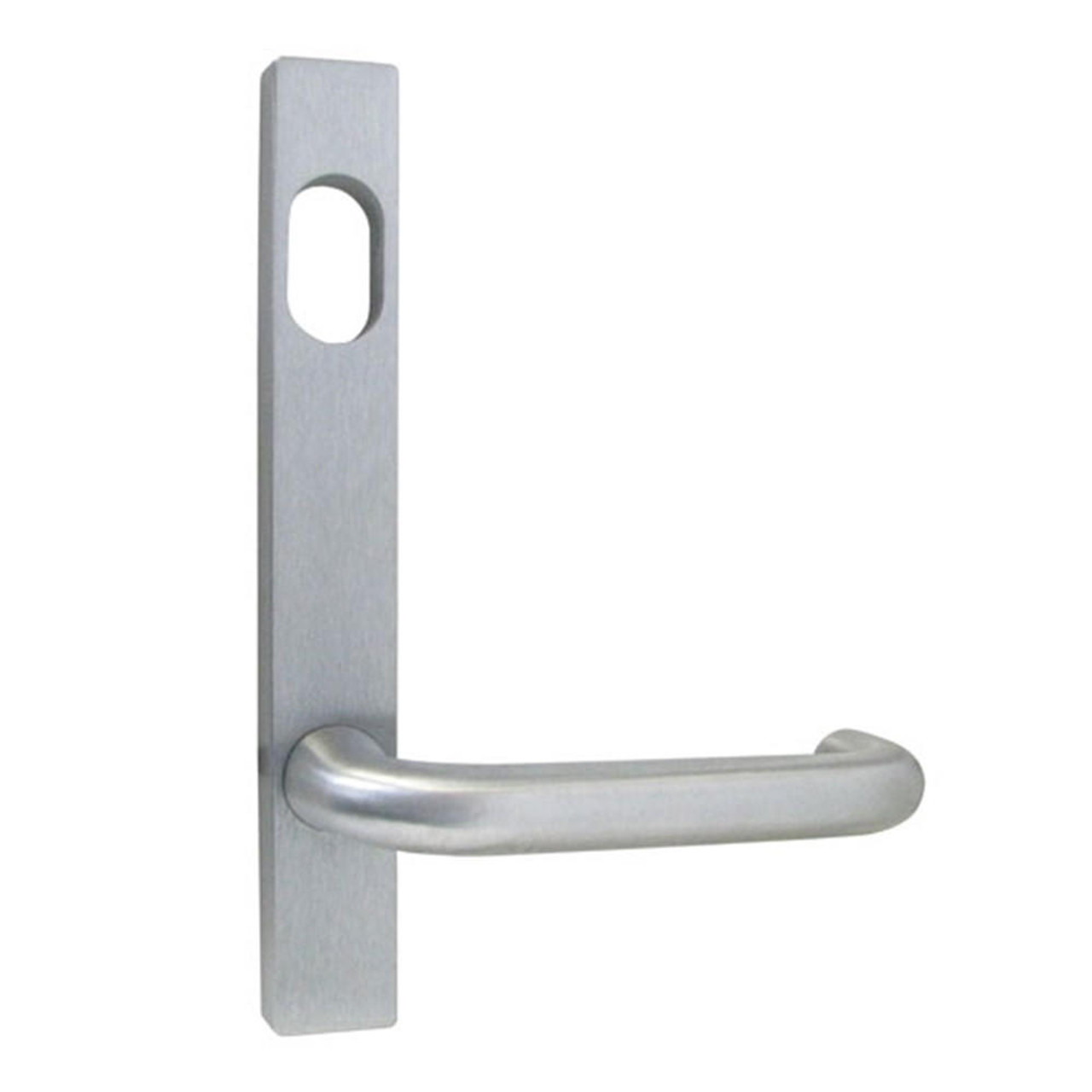Dormakaba Kaba N601C-25SCP Narrow Stile Plate With Cylinder Hole & 25 Lever - Satin Chrome Dormakaba Kaba N601C-25SCP Narrow Stile Plate With Cylinder Hole & 25 Lever - Satin Chrome