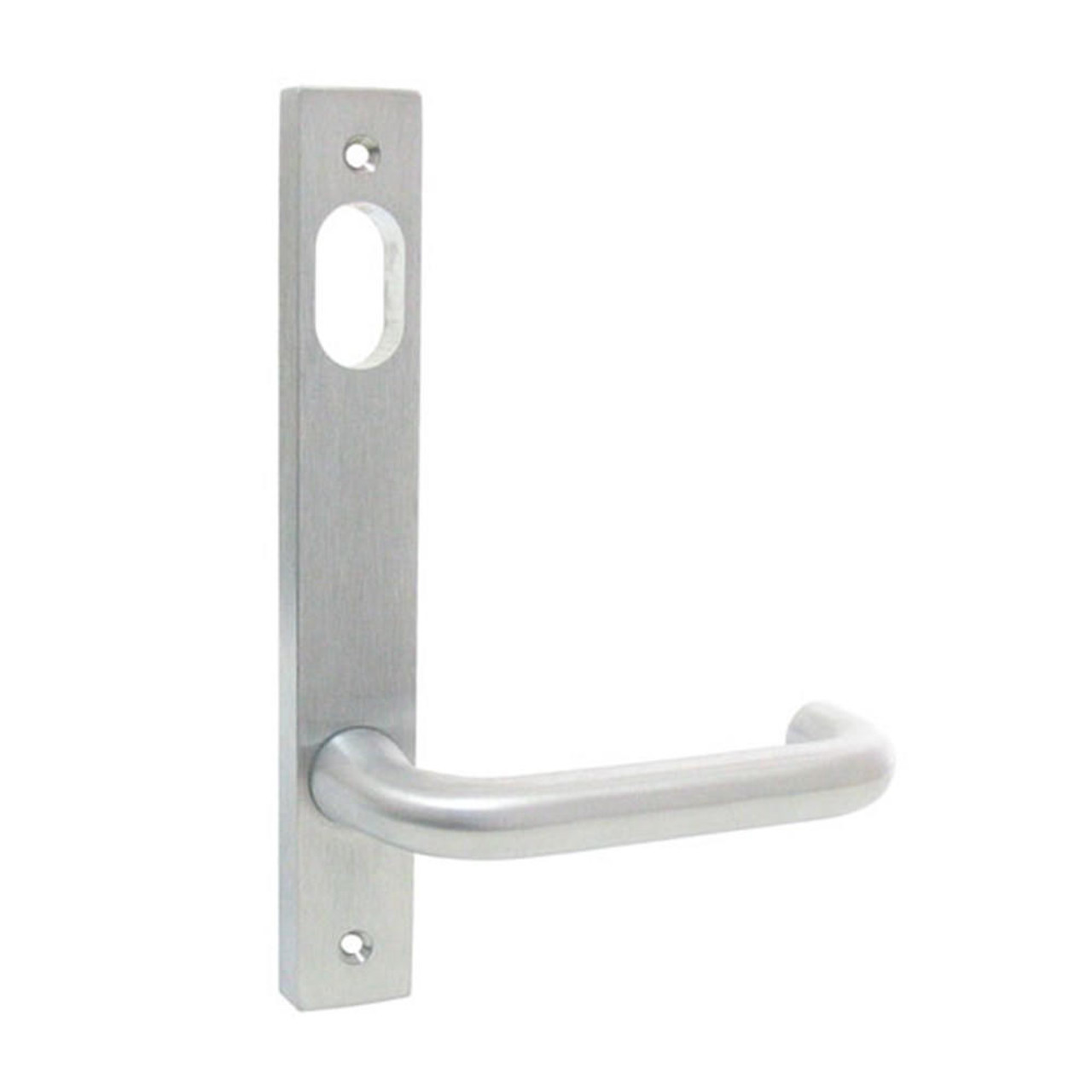 Dormakaba Kaba N601V-25SCP Narrow Stile Plate With Cylinder Hole and 25 Lever - Satin Chrome